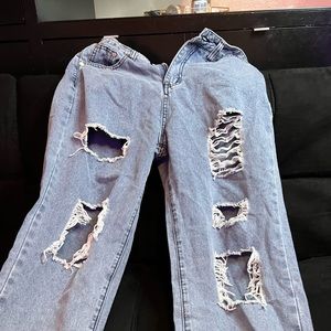 Emmiol blue gray boyfriend jeans